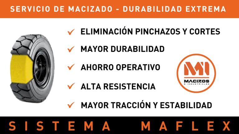 Descubre el sistema Maflex: Macizado de neumáticos industriales